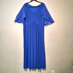 ANTTHONY Royal Blue 2X Contemporary Look Women Dress Occasion